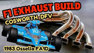 F1 Exhaust Fabrication start to Finish Historic F1 1983 Ossella FA1D [upl. by Atterys]