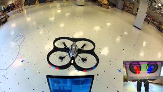 AR Drone Target Tracking with OpenCV  Optical Flow [upl. by Lihas]