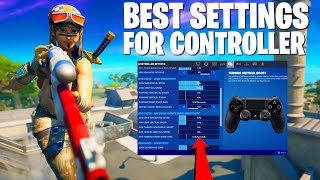 the BEST CONTROLLER SETTINGS for BEST AIM and BEST MECHANICS Fortnite Settings [upl. by Ymmik790]