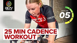 Easy Cadence Workout  25 Minute Indoor Cycling HIIT [upl. by Robinett]