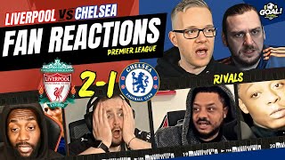 Liverpool amp Chelseas RIVALS fan reactions to Liverpool 21 Chelsea PREMIER LEAGUE 202425 [upl. by Steele]