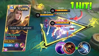 LANCELOT NEW SEASON BEST 1SHOT BUILD TO RANK UP FASTER  PRO TIPS amp TRICKS  MLBB [upl. by Alimaj]