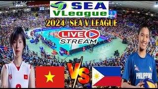 LIVE ALAS PILIPINAS VS VIETNAM 2024 SEA VLEAGUE LIVESCOREBOARD WITH COMENTARY [upl. by Lipp]