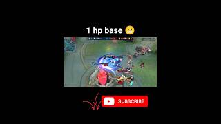 base saved by fanny on 1 hp mobilelegends [upl. by Weintrob249]