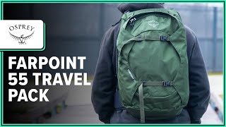 Osprey Farpoint 55 Travel Pack Review 2 Weeks of Use [upl. by Delaine192]