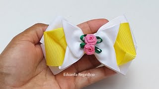 Laço Lucy  1 ❤ Faça Um Belo lacinho❤️fácil e lindo DIY 🎀 PAP [upl. by Chamberlain]