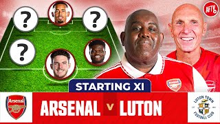 Arsenal vs Luton  Starting XI Live  Premier League [upl. by Sitnerp]