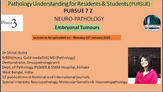 Pursue 7 Z Embryonal Tumors [upl. by Rutherfurd]