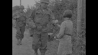 After Dday With The Landing Forces In Normandy June 8910 1944  WWII Documentary [upl. by Donelson]