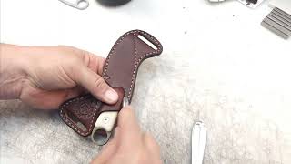 DIY Leather Sheath from Lazy 3 Leather Co [upl. by Ykvir]