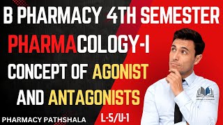 L5  U1  Concept of Agonist and Antagonists  Pharmacology  B Pharmacy 4 Semester [upl. by Ikcim]