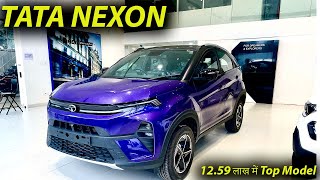 Tata Nexon 2024 Facelift Petrol MT Fearless Review [upl. by Arawaj]