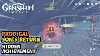 PRODIGAL SONS RETURN ACHIEVEMENT  Genshin Impact Hidden Achievement [upl. by Bebe685]