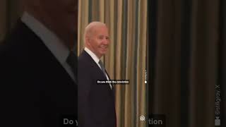 Biden responds with smile when asked about Trump holding him responsible for his conviction [upl. by Sutton167]