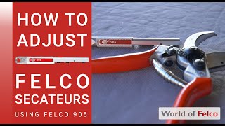 Felco 905 Adjustment and Sharpening Tool [upl. by Anhpad220]