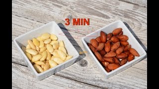 Kako se gule bademi 3 min How to Skin Almonds  Sašina kuhinja [upl. by Brownley561]