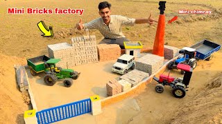 Making mini Bricks 🧱 factory for Rc construction  Rc tractor and cars Aakash946 [upl. by Minsat574]