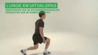 Oefening bovenbeen lunge en uitvalspas [upl. by Elva210]