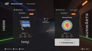 Lets Simulate FC 25 2 Bundesliga 9 Spieltag Hertha BSC VS Eintracht Braunschweig [upl. by Elise208]