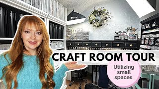 Craft Room Tour  Utilizing Small Spaces [upl. by Eerej728]