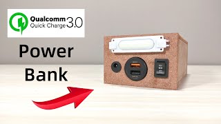 Qualcomm Quick Charge 30 Power Bank DIY  Fast Charging Power Bank [upl. by Kattie]