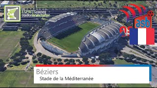 Stade de la Méditerranée  AS Béziers AS Béziers  AS Béziers Hérault  Google Earth  2019 [upl. by Anauj]