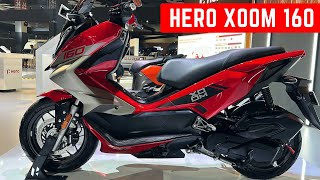 2024 Hero Xoom 160 Adventure Scooter Review  TVS NTORQ 125 Yamaha Aerox amp Hero Mavrick 440 Rival [upl. by Oisor425]