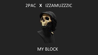 2PAC  My Block Lyric Video Izzamuzzic Remix [upl. by Notle]