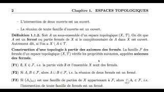 espace topologie [upl. by Wetzel]