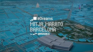 eDreams Mitja Marató Barcelona by Brooks 2024  RECORREGUT [upl. by Wardlaw]