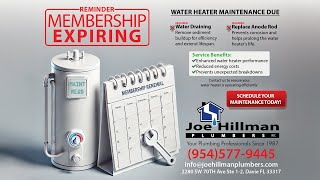 Designing a Postcard for Joe Hillman Plumbers Expiring Membership amp Water Heater Maintenance [upl. by Socrates]