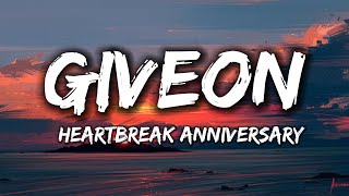 Giveon  Heartbreak Anniversary Lyrics [upl. by Luelle]