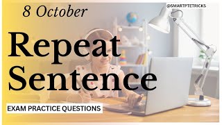 PTE Repeat Sentence Practice CHANGED My Life [upl. by Robbin]