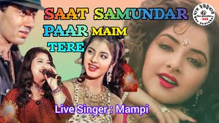 Saat samundar paar mein tere 90s songvishwatma 1992sunnyampDivyalive Singer MampiDus YouTuber [upl. by Anerys416]