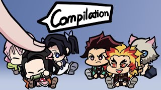 Anime Chibi Demon Slayer vs Finger  Compilation [upl. by Myrna882]