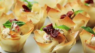 Philadelphia Filo Cup Canapes [upl. by Yaner]