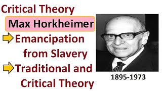 Max Horkheimer Critical Theory in hindiurdu critical [upl. by Combe]