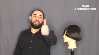 HAIRCUT SASSOON TUTORIAL by Hair Constructor [upl. by Giffy90]