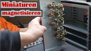 Tabletop Hack 6 Miniaturen mit Neodym Magneten magnetisieren zum sicheren Transport  Tutorial [upl. by Nauqit250]