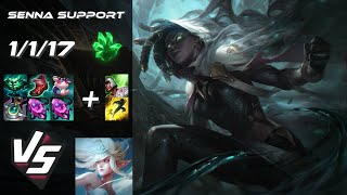 SUPPORT Senna vs Janna  NA Challenger Patch 1420 [upl. by Lessirg]