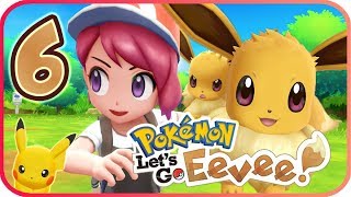 Pokemon Lets Go Eevee Walkthrough Part 6  No Commentary Nintendo Switch [upl. by Suoivatnom]