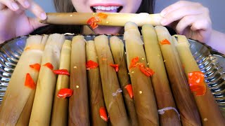 ASMR NEW VERSION OF PICKLE BAMBOO SHOOT EATING SOUNDS  LINHASMR [upl. by Adal935]