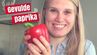 RECEPT GEVULDE PAPRIKA MET ROOMKAAS [upl. by Richard10]