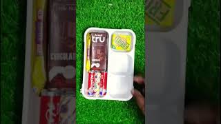 Dairy Milk Chocolate Batbie Kinder Joy Candy Snacks Milkshake amp Frooti Lunch Box Ideas 🥰 😋 [upl. by Crosse]