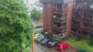 Starkes Gewitter in Eschweiler 31052018 [upl. by Borgeson]