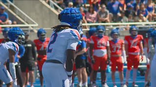 Boise State spring game highlights Nelson impresses defense claims win [upl. by Airretal]