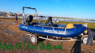 Whaly 435  Whaly boat  Walk Round  Setup  Small Boat Fishing uk [upl. by Savina765]