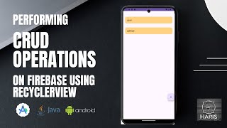 Android Firebase CRUD Operations with RecyclerView  StepbyStep Tutorial [upl. by Strander]