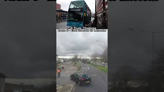 Bus Route Timelapse  Route 5  East Goscote to Leicester bus travel arriva automobile gopro [upl. by Annaihr]