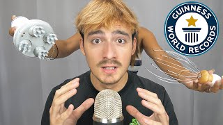 ASMR FASTEST HEAD MASSAGE  WORLD RECORD [upl. by Lehsreh]